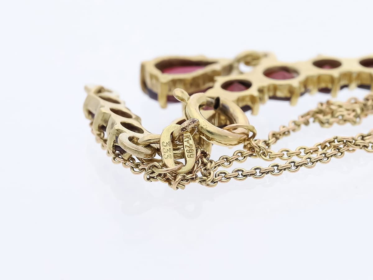 Collier+3,00+ct.+Granat+333+Gold+/+8+Karat - image 5
