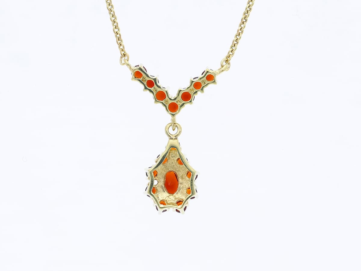 Collier+2,50+ct.+Granat+333+Gold+/+8+Karat - image 2