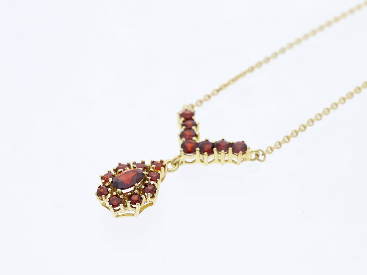 Collier+2,50+ct.+Granat+333+Gold+/+8+Karat - image 4
