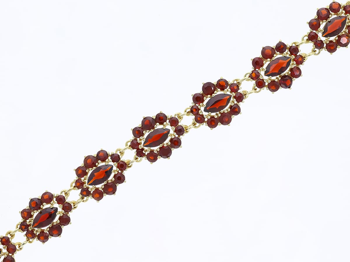 Armband+20,00+ct.+Granat+333+Gold+/+8+Karat - image 2