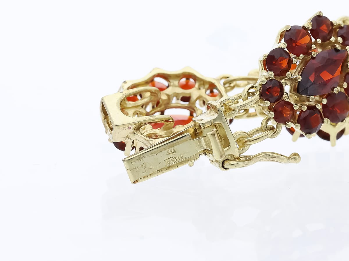 Armband+20,00+ct.+Granat+333+Gold+/+8+Karat - image 5