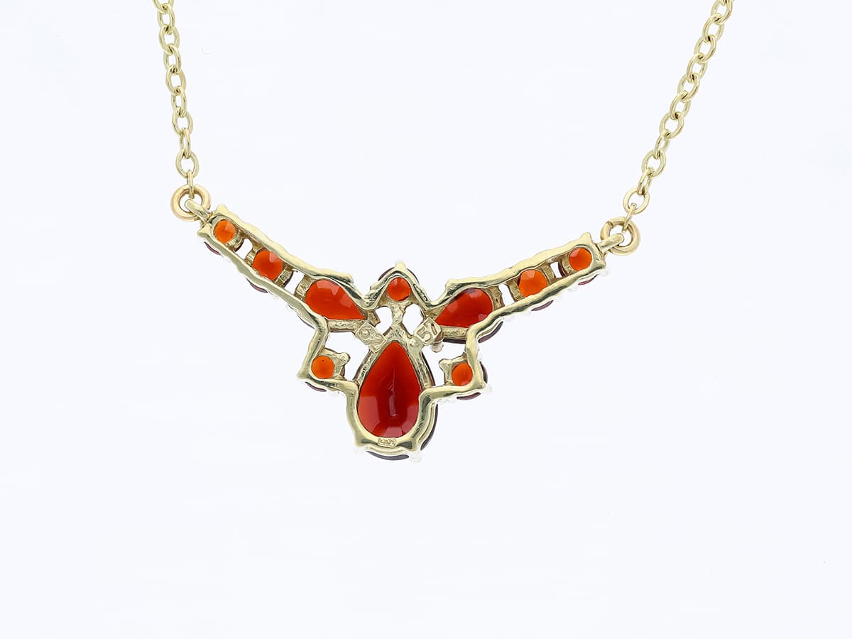 Collier+2,00+ct.+Granat+333+Gold+/+8+Karat - image 2