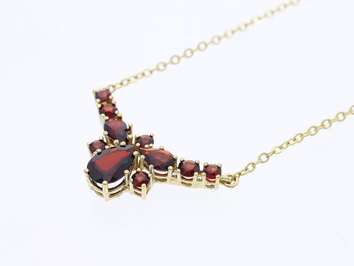 Collier+2,00+ct.+Granat+333+Gold+/+8+Karat - image 4