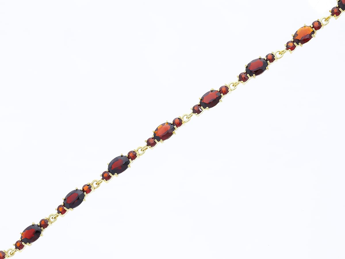 Armband+12,00+ct.+Granat+333+Gold+/+8+Karat - image 3