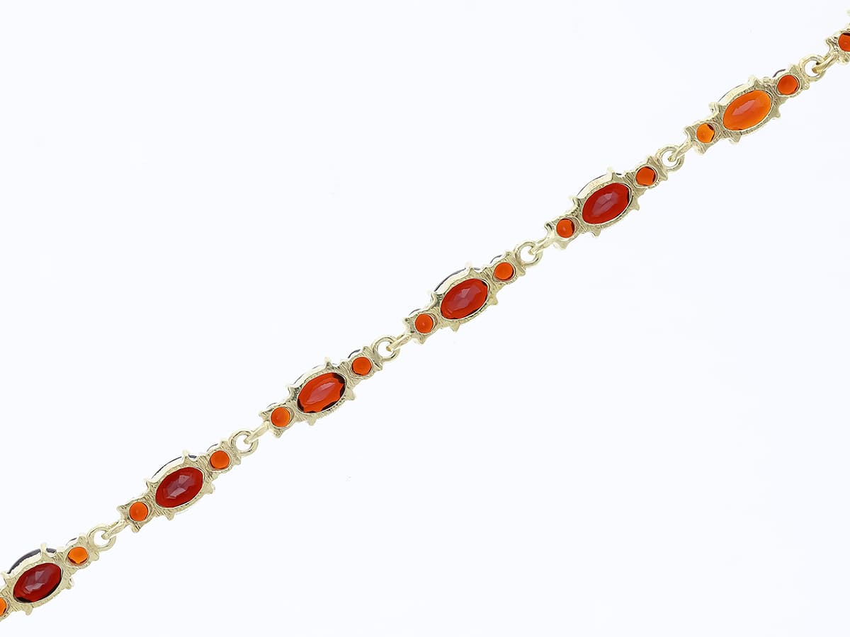 Armband+12,00+ct.+Granat+333+Gold+/+8+Karat - image 4