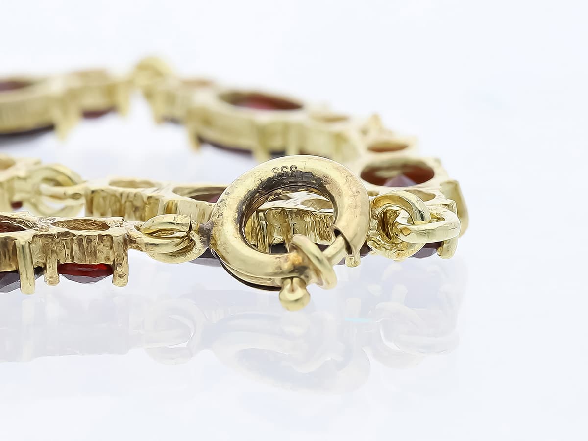 Armband+12,00+ct.+Granat+333+Gold+/+8+Karat - image 5