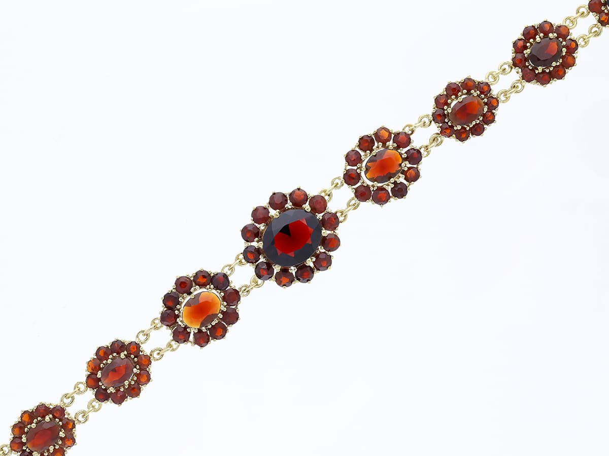 Armband+30,00+ct.+Granat+333+Gold+/+8+Karat - image 3