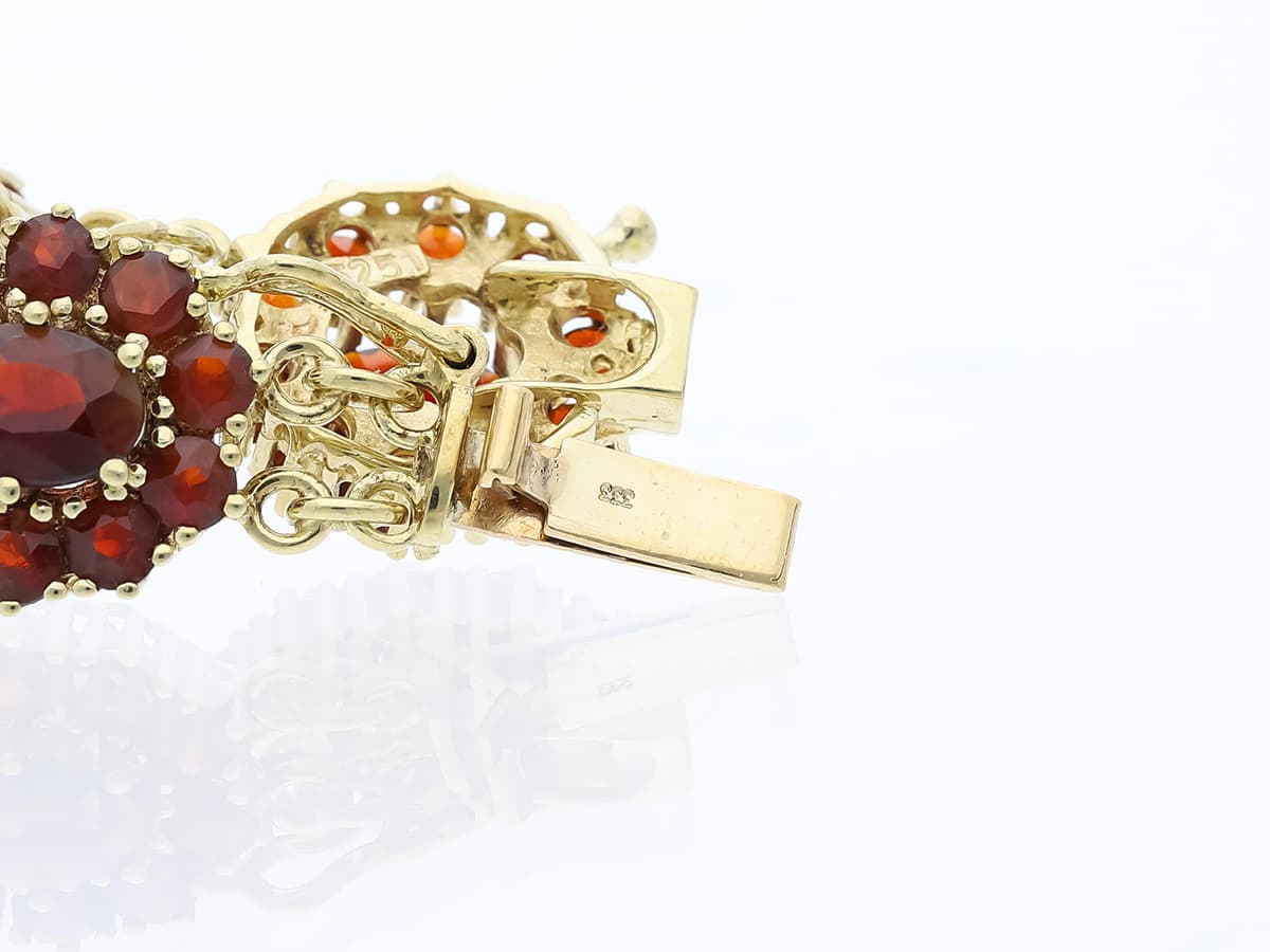 Armband+30,00+ct.+Granat+333+Gold+/+8+Karat - image 5