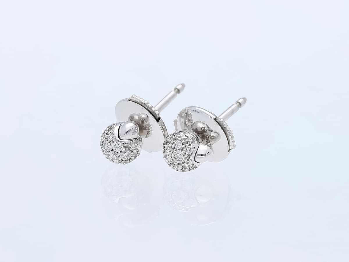 Pomellato+M'ama+non+M'ama+Ohrstecker+0,24+ct.+mehrere+Diamanten+750+/+18+Karat+Neu+Originalzertifikat+Zertifikat - image 4