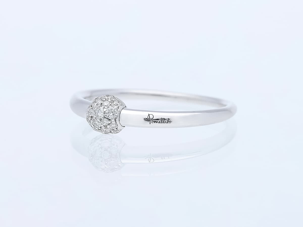 Pomellato+M'ama+non+M'ama+Ring+0,15+ct.+mehrere+Diamanten+750+/+18+Karat+Neu+Originalzertifikat+Zertifikat - image 2