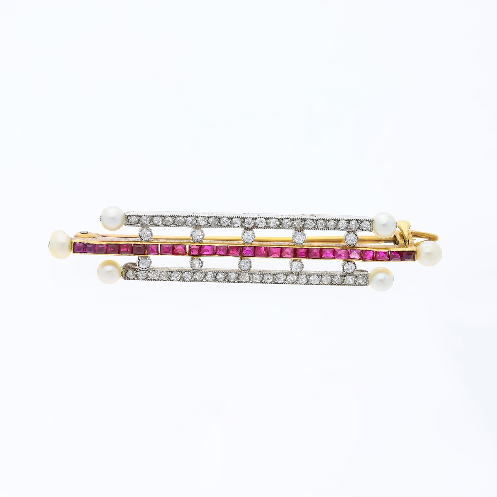 Cartier+Paris+Brosche+1,50+ct.+Rubin,+Diamanten+750+Gold+/+18+Karat - image 2