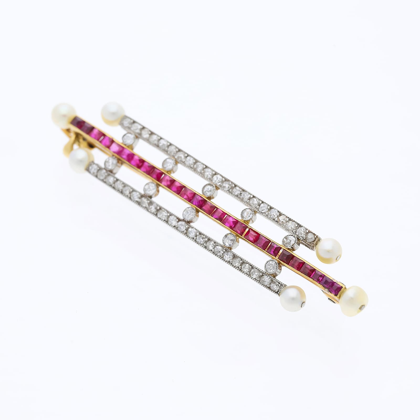 Cartier+Paris+Brosche+1,50+ct.+Rubin,+Diamanten+750+Gold+/+18+Karat - image 4