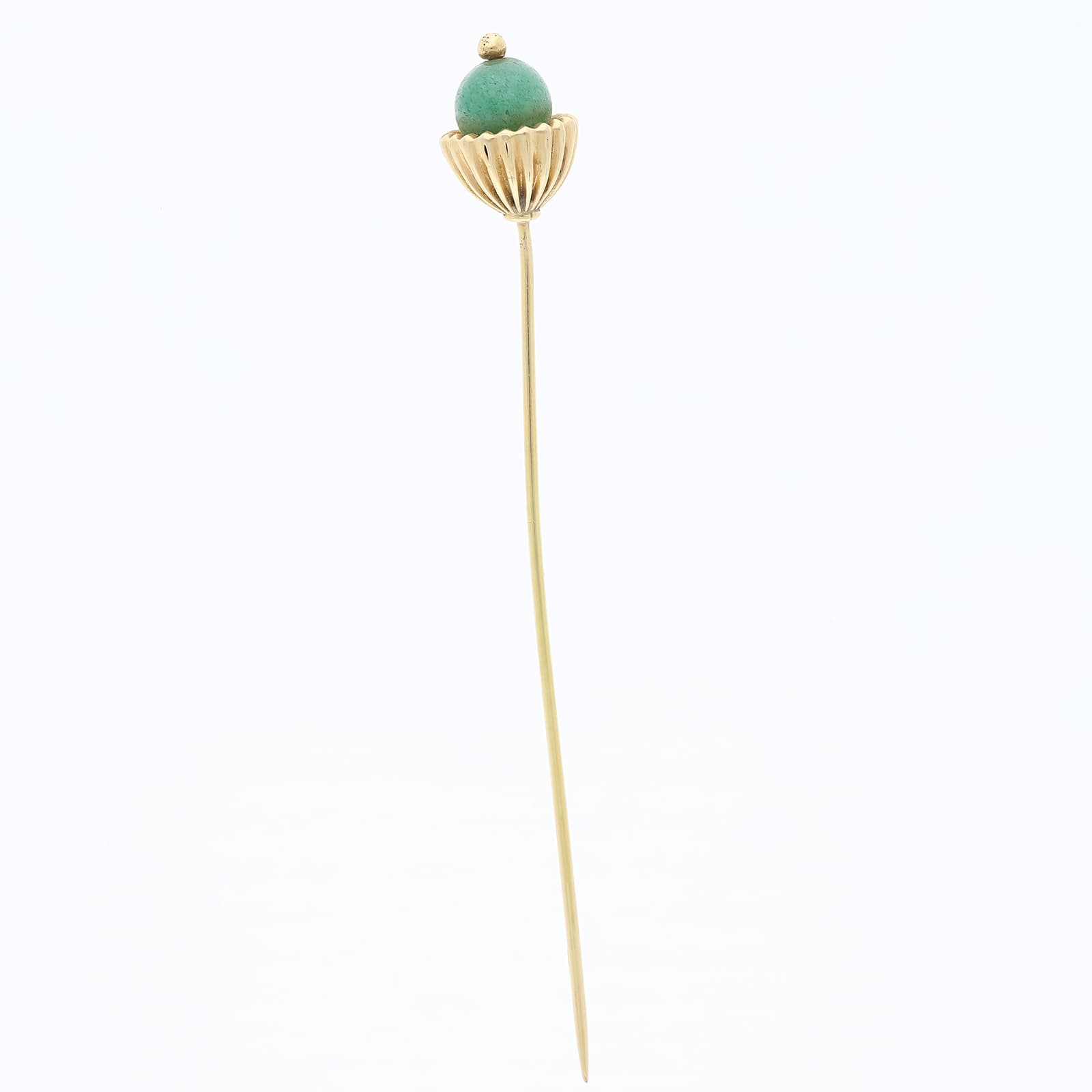 Cartier+Kravattennadel+Jade+585+Gold+/+14+Karat - image 2