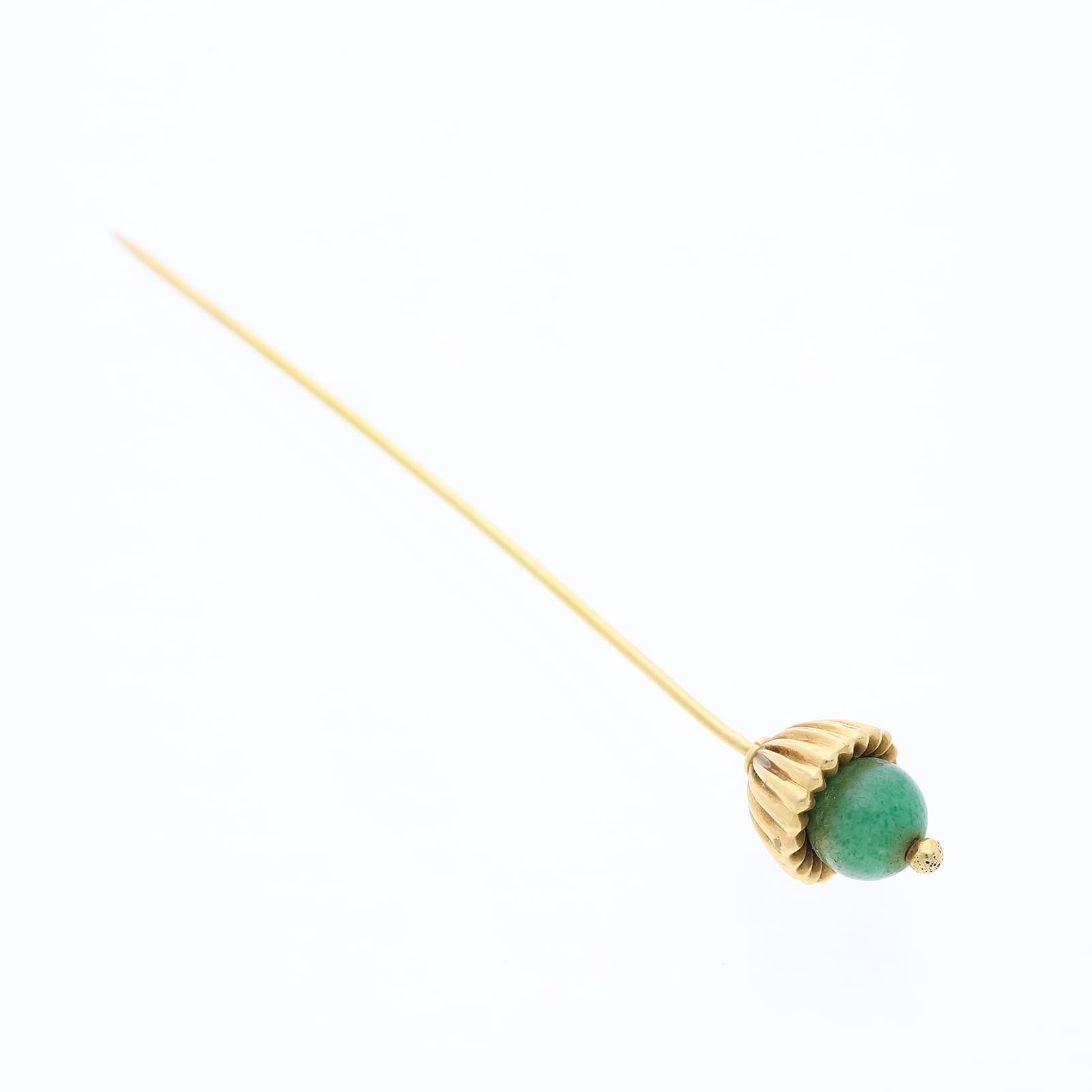 Cartier+Kravattennadel+Jade+585+Gold+/+14+Karat - image 3