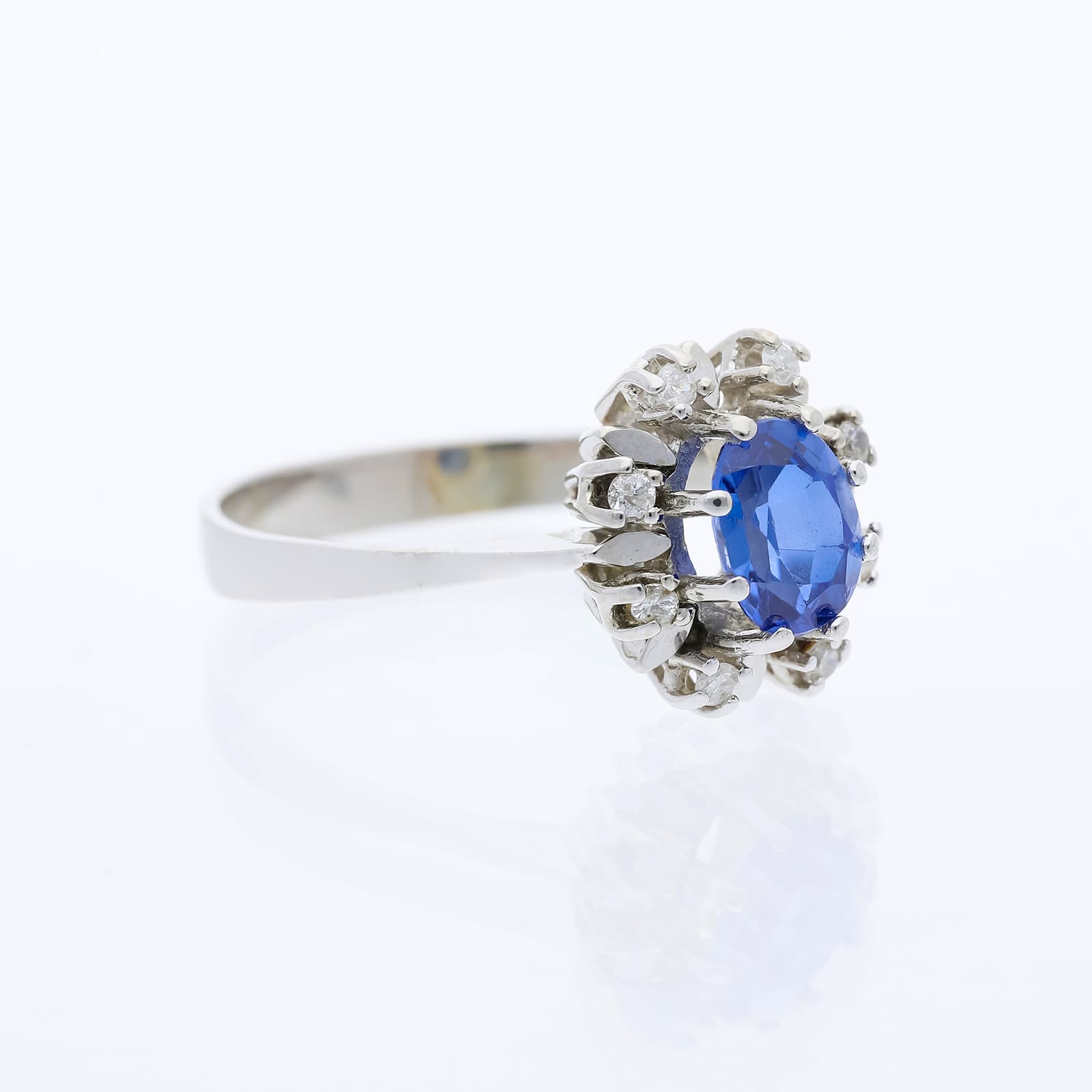 Ring+1,66+ct.+Saphir,+Diamanten+585+Gold+/+14+Karat - image 3