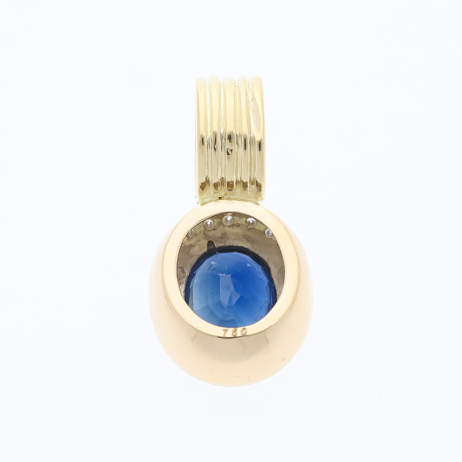 Anhänger+2,74+ct.+Saphir,+Diamanten+750+Gold+/+18+Karat - image 3
