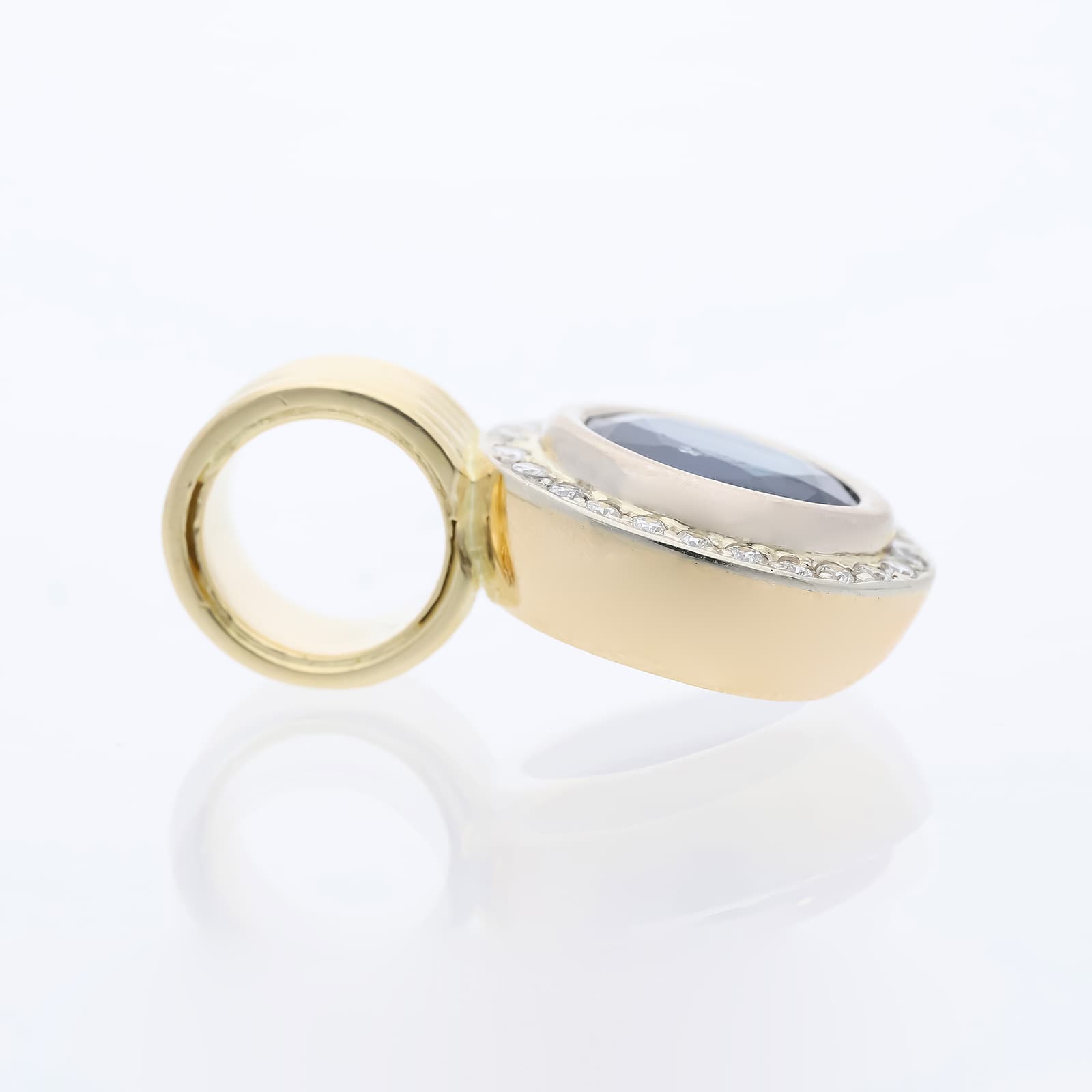 Anhänger+2,74+ct.+Saphir,+Diamanten+750+Gold+/+18+Karat - image 4