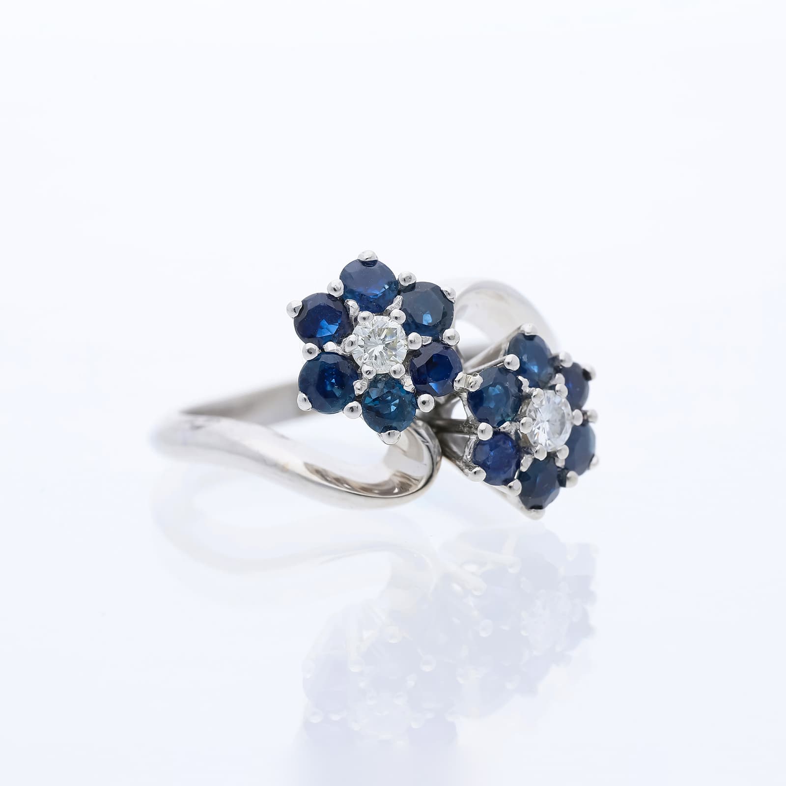 Ring+1,18+ct.+Saphir,+Diamanten+750+Gold+/+18+Karat - image 3