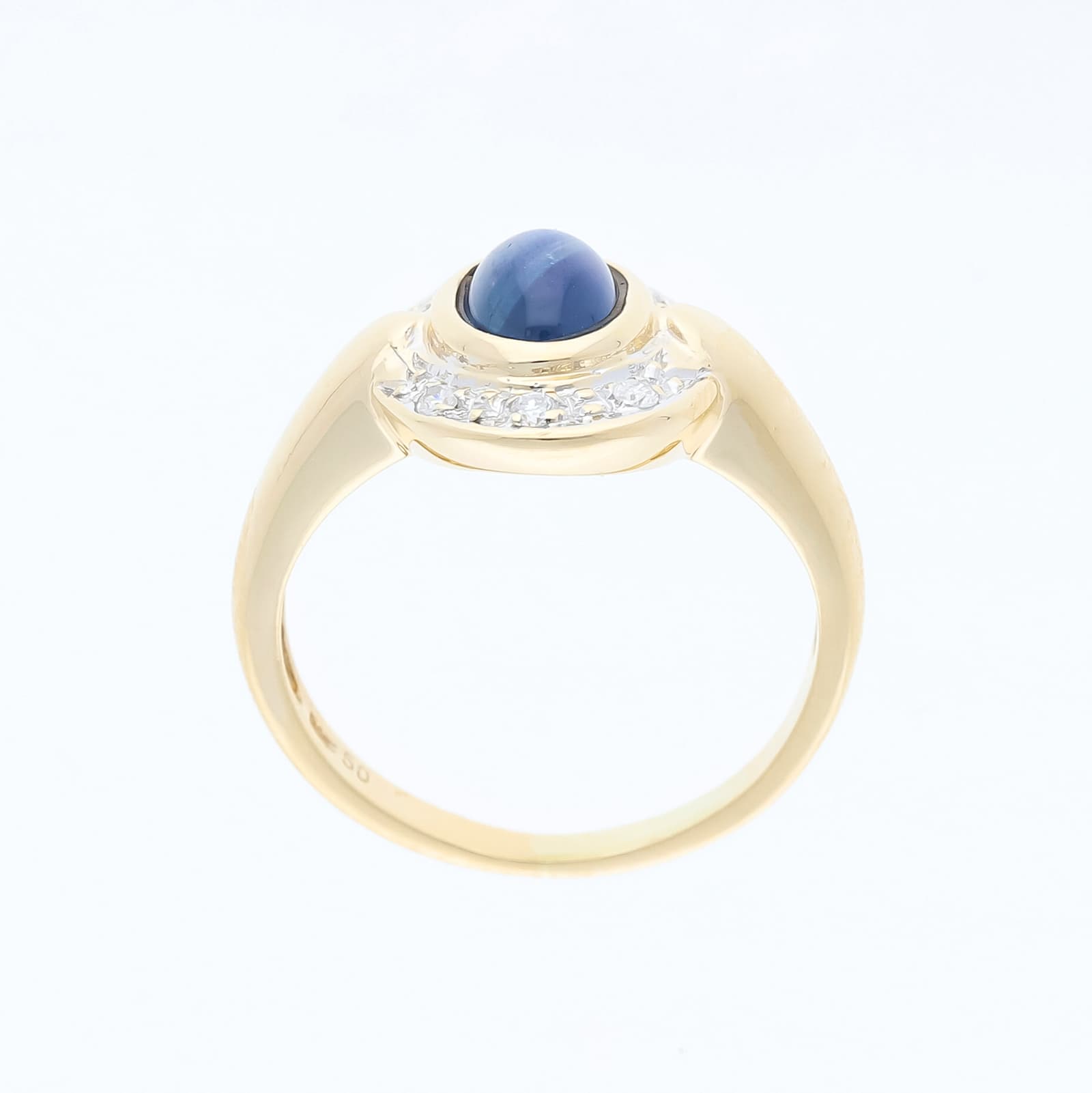 Ring+1,56+ct.+Saphir,+Diamanten+585+Gold+/+14+Karat - image 5