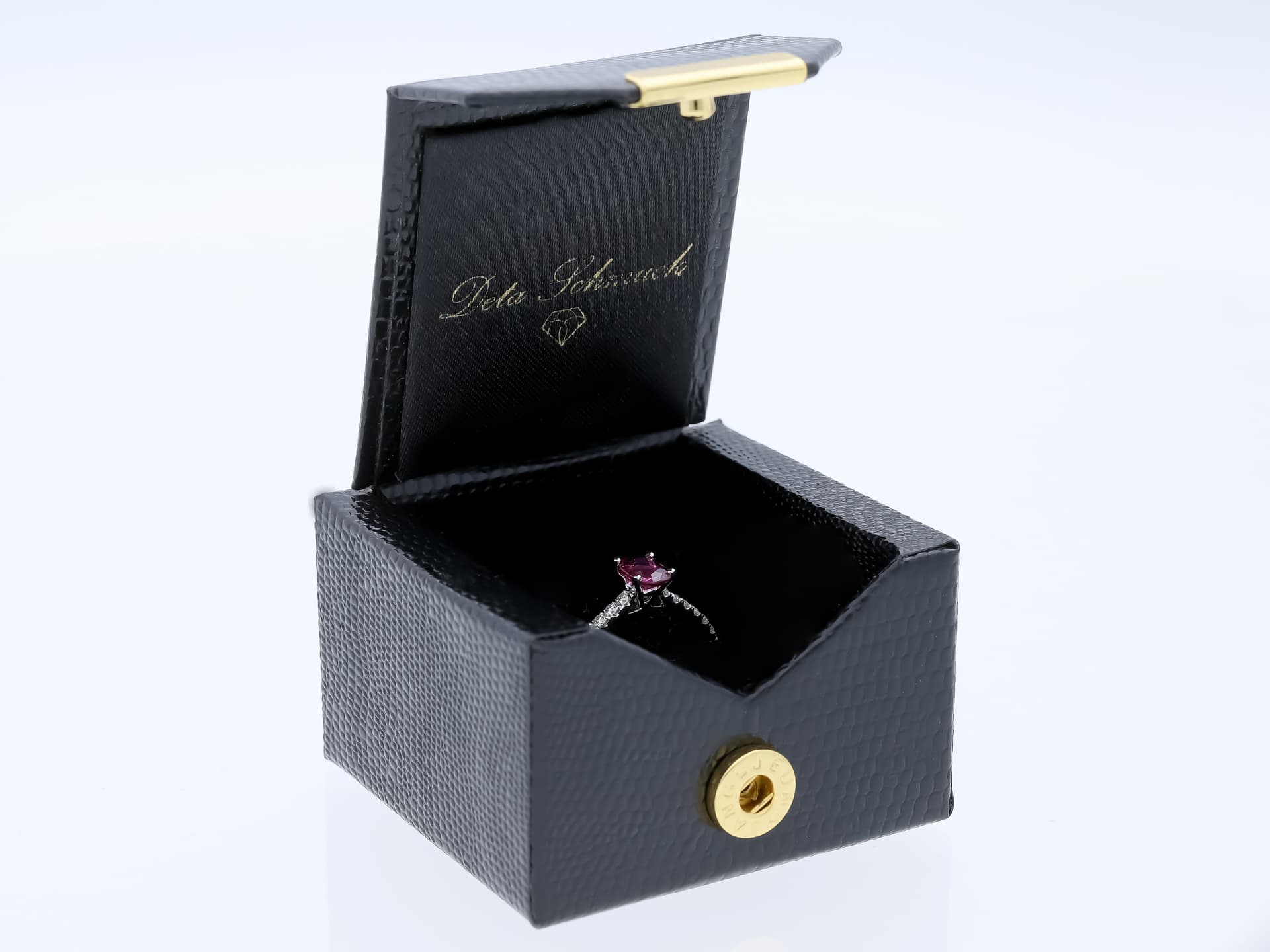 Ring+1,01+ct.+Rubin,+Diamanten+750+Gold+/+18+Karat+IGI+Zertifikat - image 5
