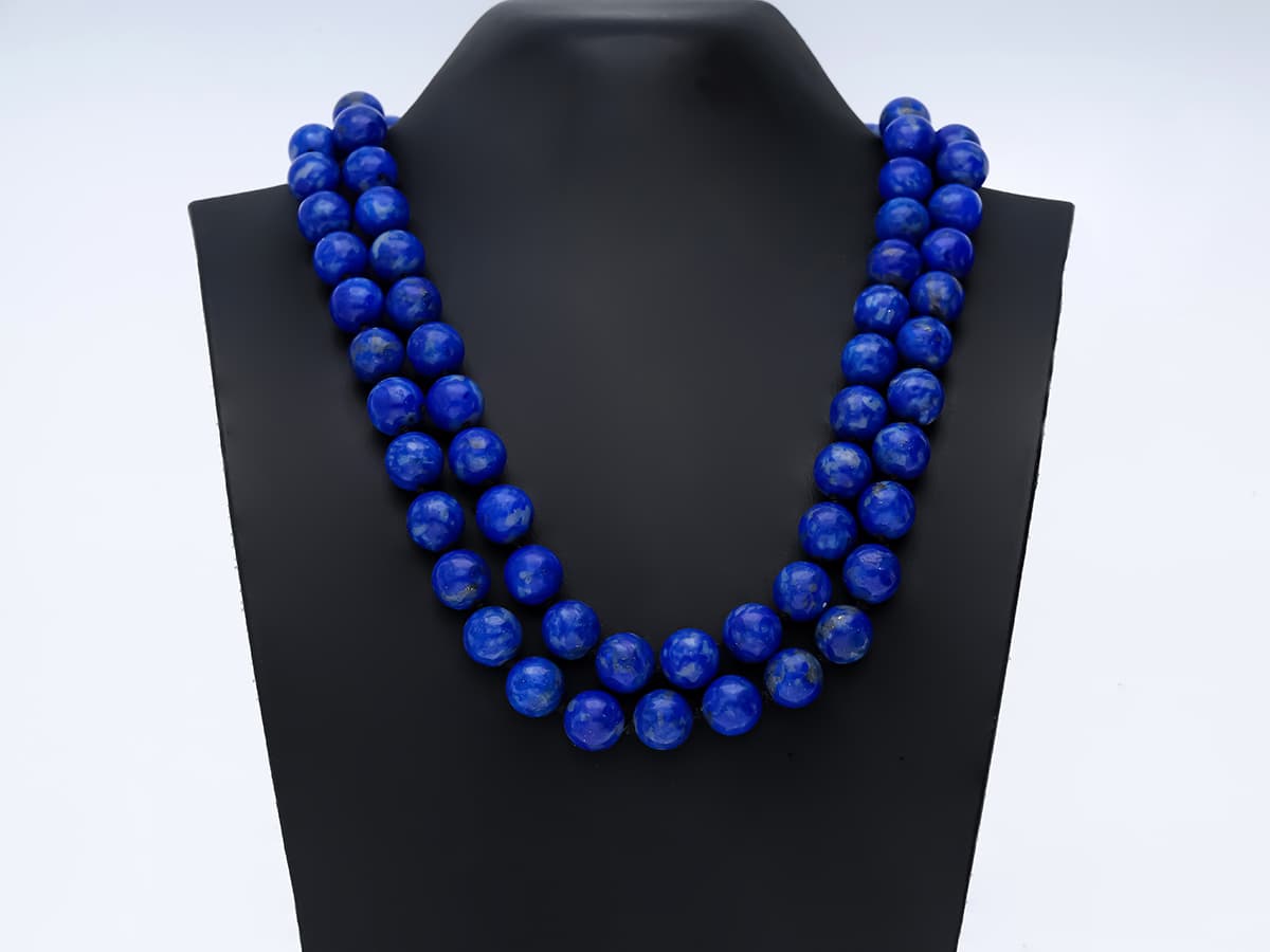 Collier+570,00+ct.+Lapislazuli - image 2