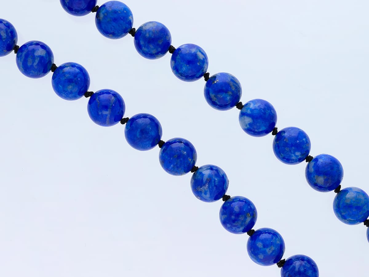 Collier+570,00+ct.+Lapislazuli - image 4