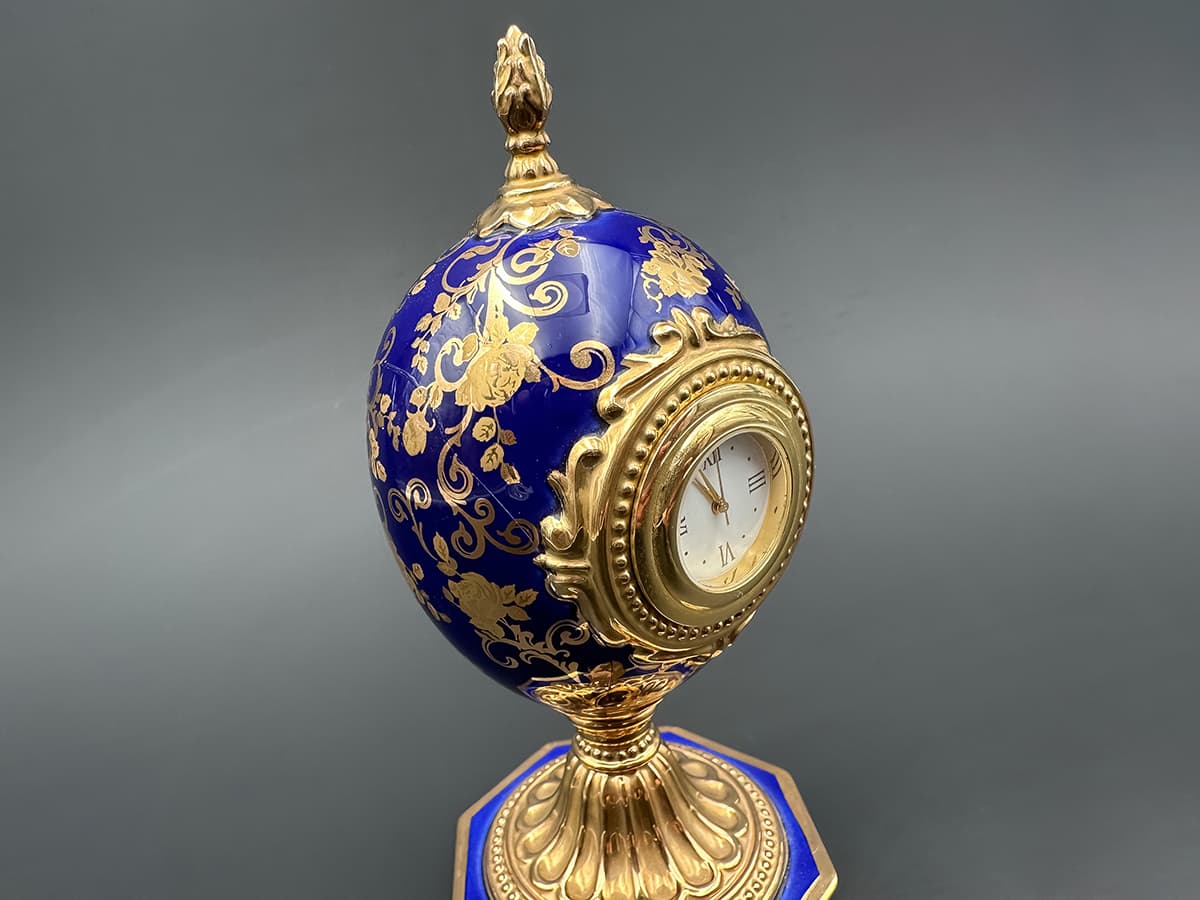 Porzellan-Tischuhr+„Rose+Bouquet+Clock+Miniature“,+House+of+Fabergé - image 3