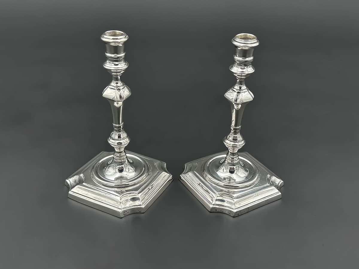 2+Cartier+Kerzenhalter,+Sterling+Silber,+244+Gramm