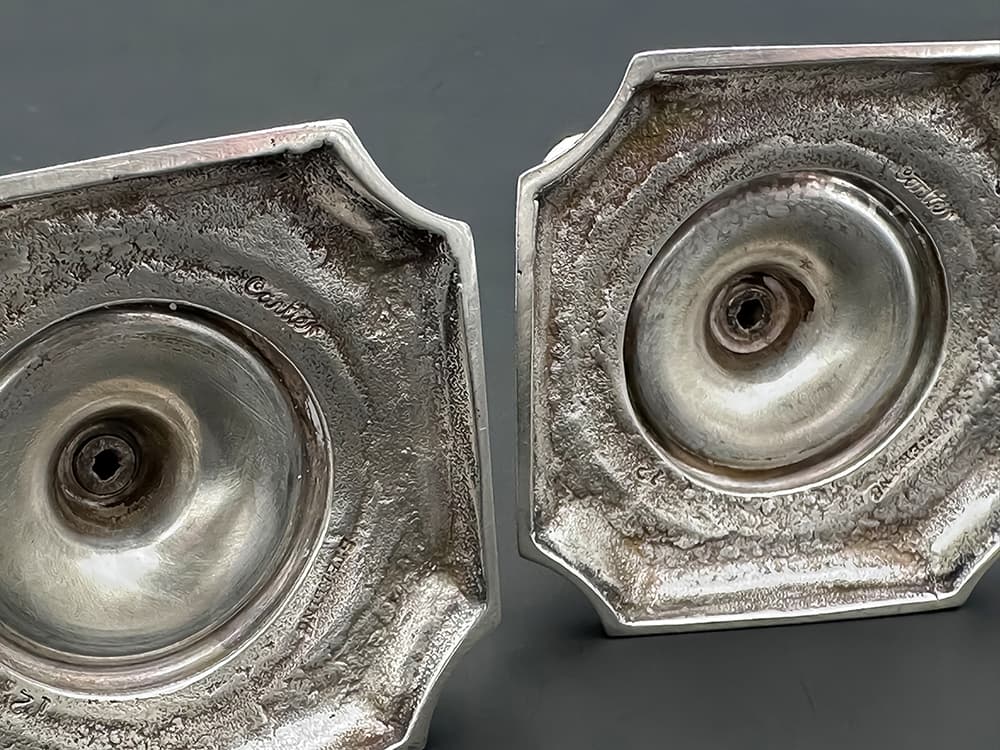 2+Cartier+Kerzenhalter,+Sterling+Silber,+244+Gramm - image 5