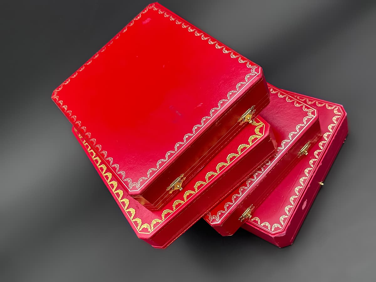 4+originale+Cartier+Collier+Schmuckboxen+&+Etuis - image 4