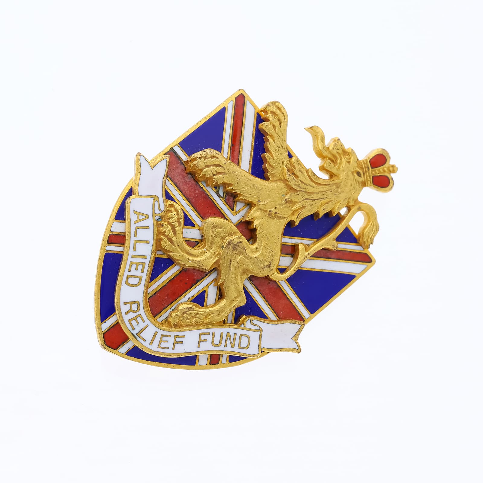WWII+Allied+Relief+Fund+Pin+made+by+Cartier,+vergoldet