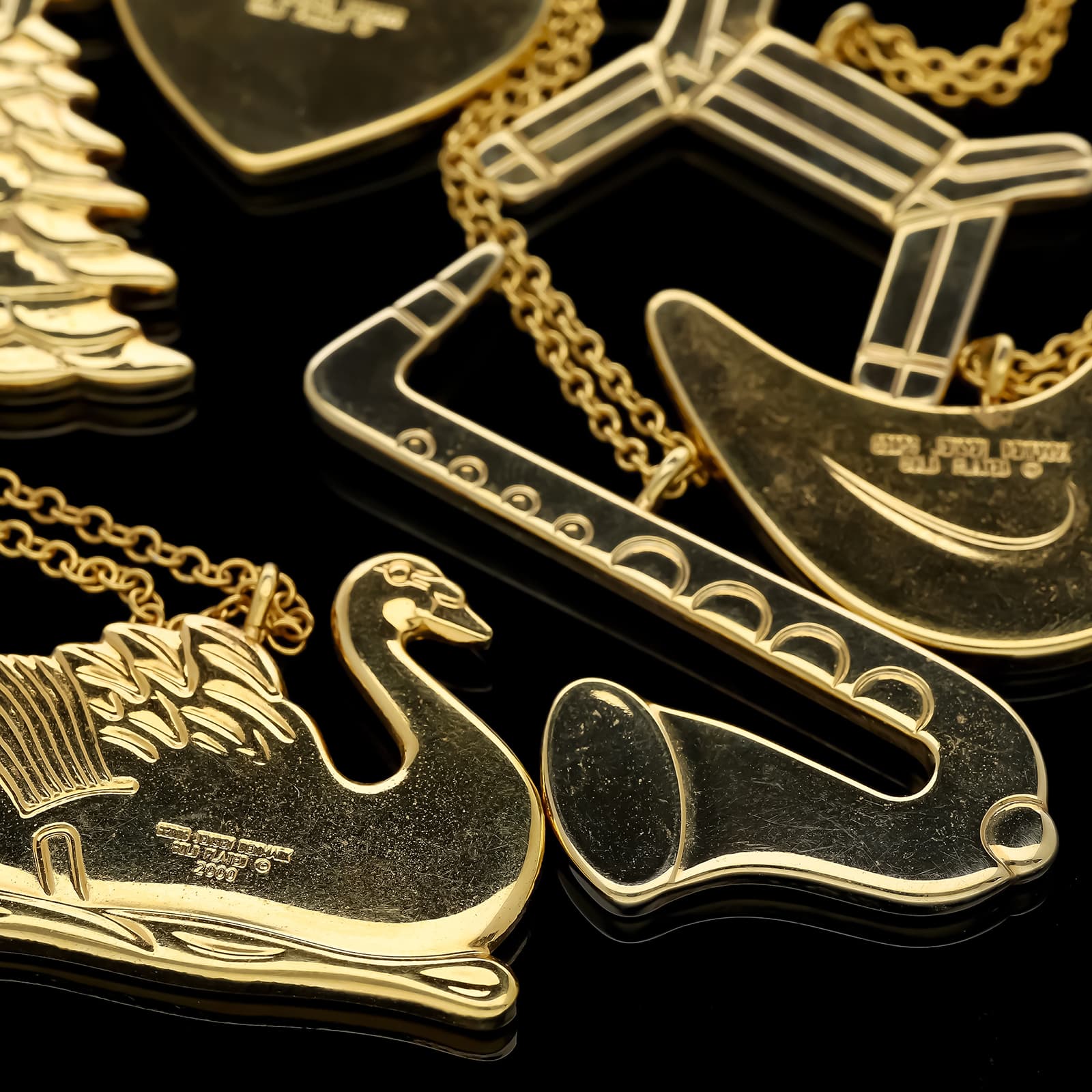 Georg+Jensen,+Dänemark,+um+1985–1995.+Sieben+Weihnachtsschmuck+Anhänger - image 5