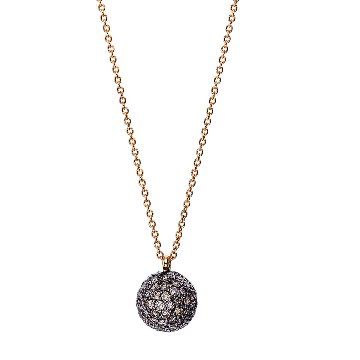 Collier+Diamanten+750+Rotgold+18+kt.+Neu