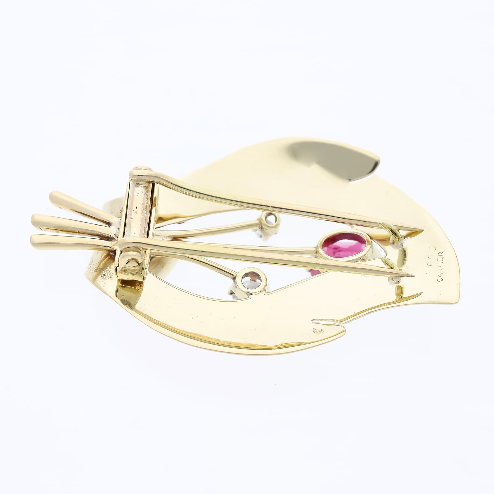Cartier+Brosche+1,70+ct.+Rubin,+Diamant+585+Gelbgold+14+kt. - image 3