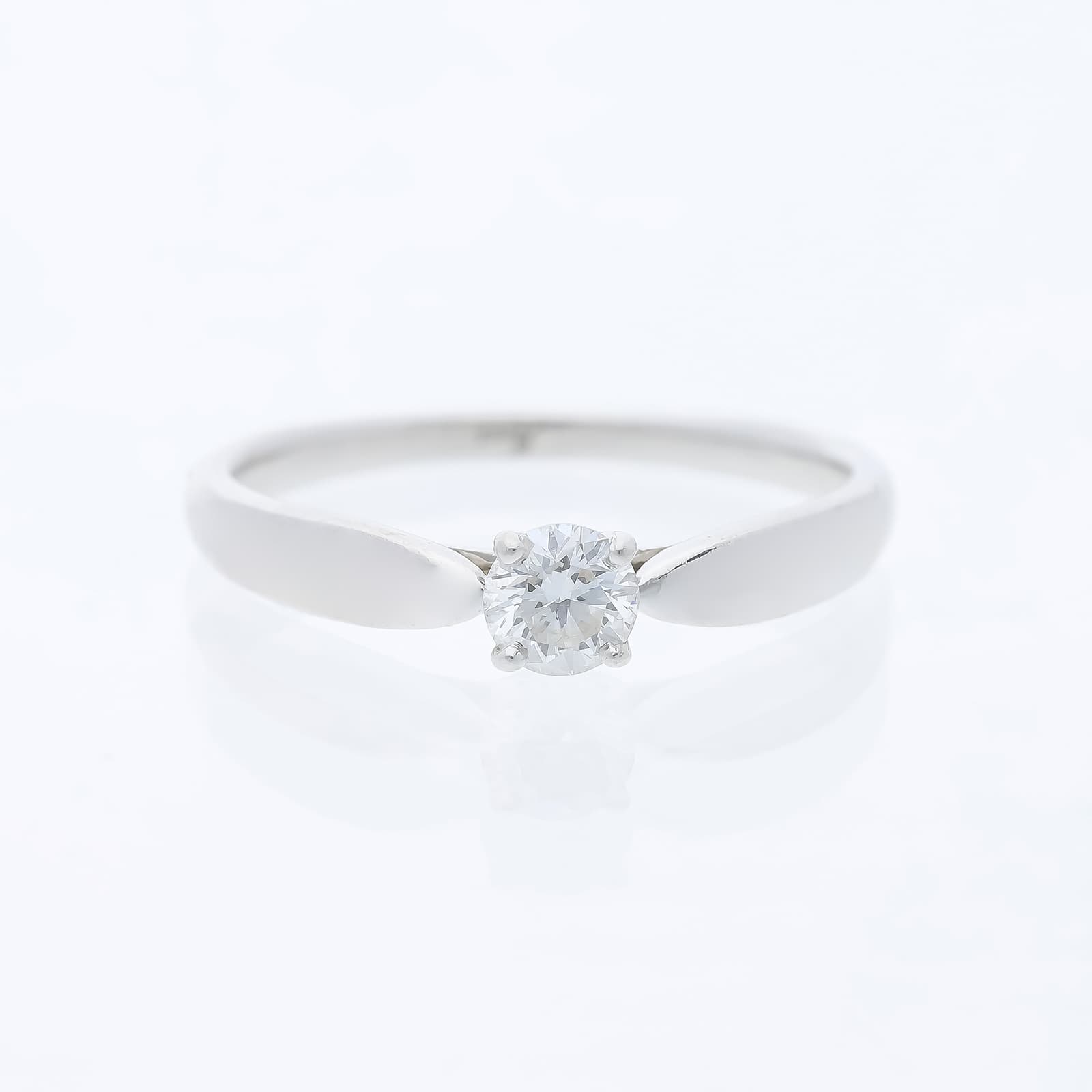 Tiffany+&+Co.+Ring+0,27+ct.+Diamant+950+Platin+Originalzertifikat+Zertifikat
