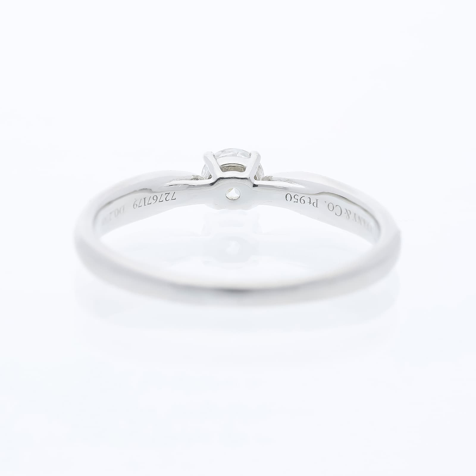 Tiffany+&+Co.+Ring+0,27+ct.+Diamant+950+Platin+Originalzertifikat+Zertifikat - image 4