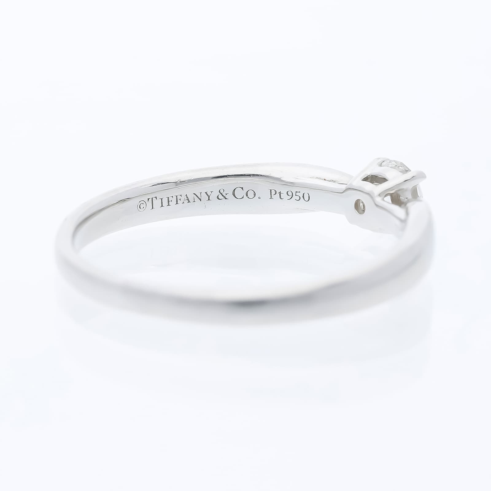 Tiffany+&+Co.+Ring+0,27+ct.+Diamant+950+Platin+Originalzertifikat+Zertifikat - image 5