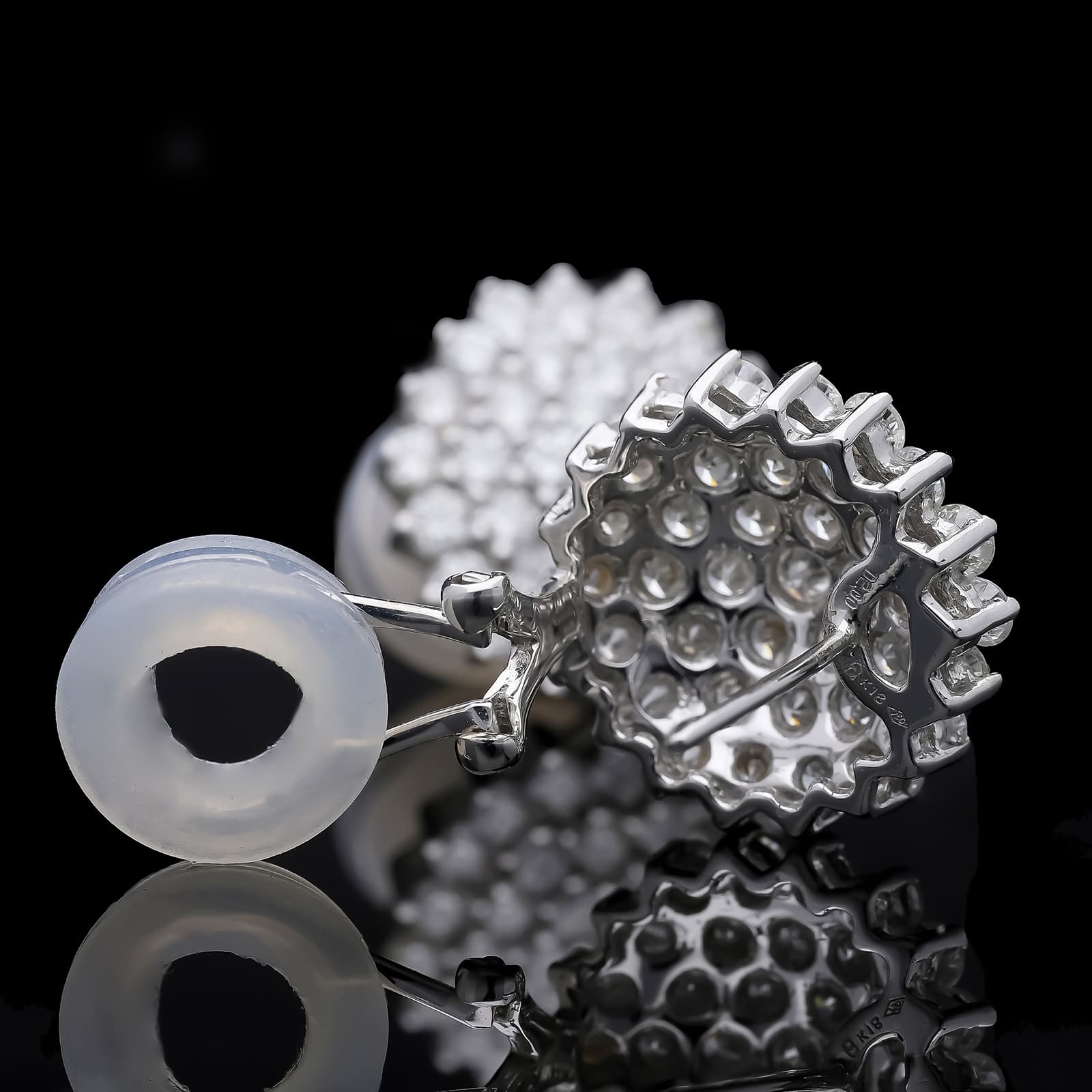 Ohrringe+4,00+ct.+Diamanten+750+Weißgold+18+kt. - image 5
