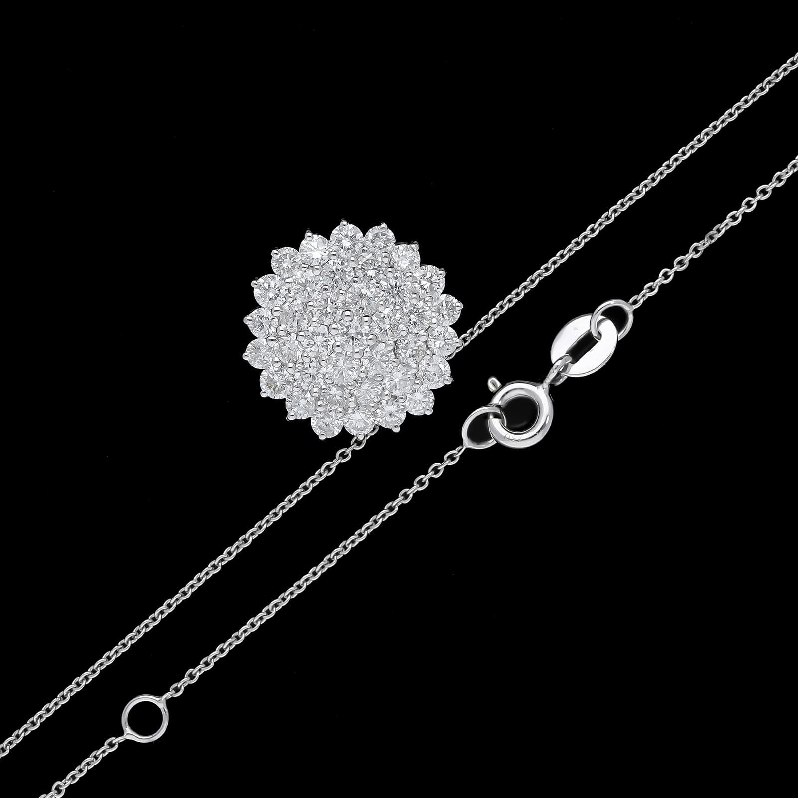 Halskette+mit+Anhänger+1,65+ct.+Diamanten+750+Weißgold+18+kt. - image 2
