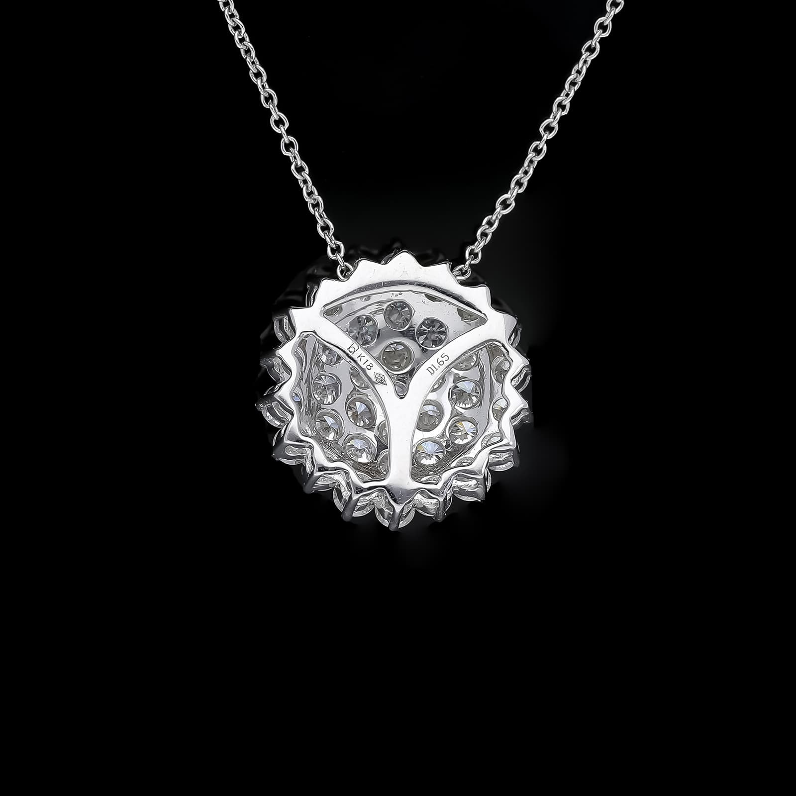 Halskette+mit+Anhänger+1,65+ct.+Diamanten+750+Weißgold+18+kt. - image 4