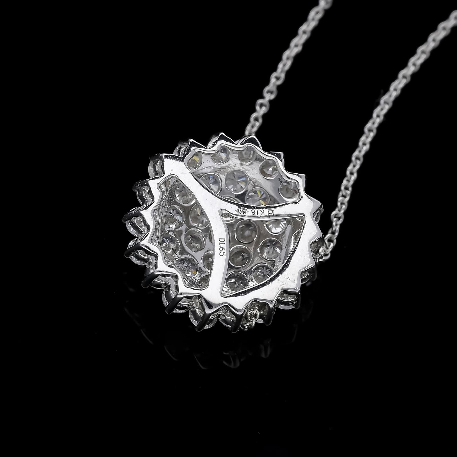 Halskette+mit+Anhänger+1,65+ct.+Diamanten+750+Weißgold+18+kt. - image 5