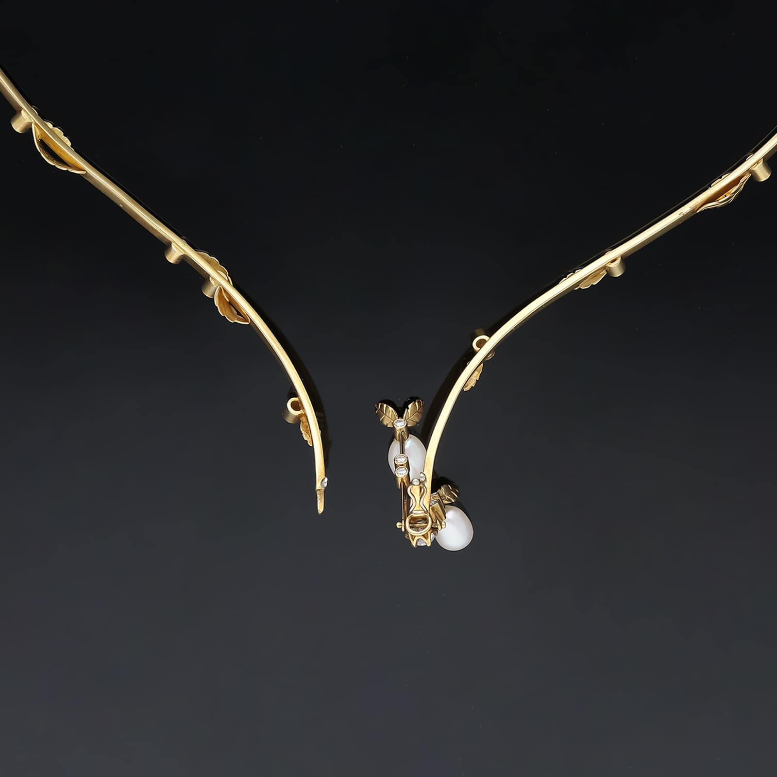 Collier+1,20+ct.+Diamanten,+Zucht+Perle+750+Gelbgold+18+kt. - image 5