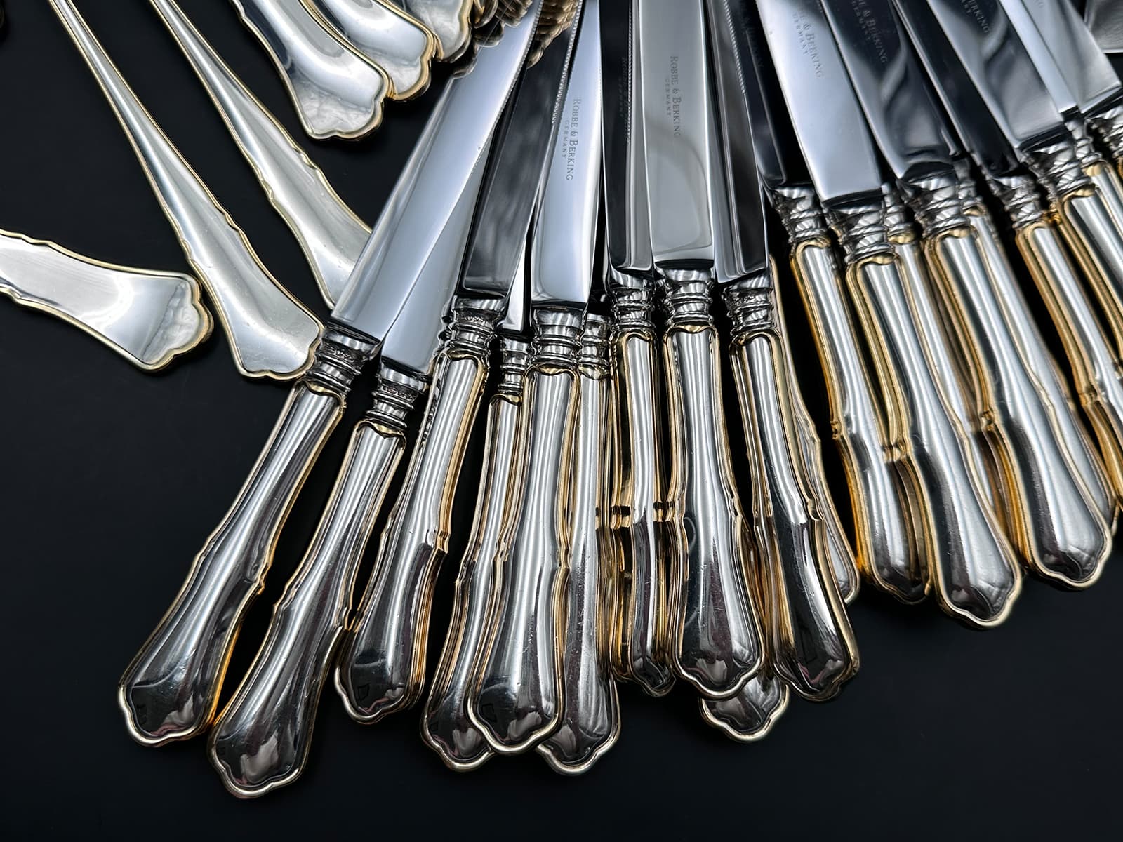 Robbe+&+Berking+–+Modell+„Alt-Chippendale"+Sterling+Silber+Besteck. - image 3