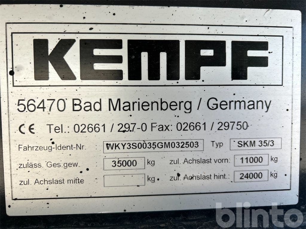Kippauflieger Kempf SKM 35.3 Thermo-Alu Kippulde (2016) - image 5
