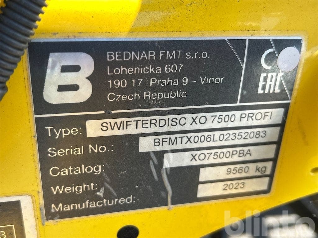 Kurzscheibenegge BEDNAR SWIFTERDISC XO 7500 PROFI (2023) - image 5