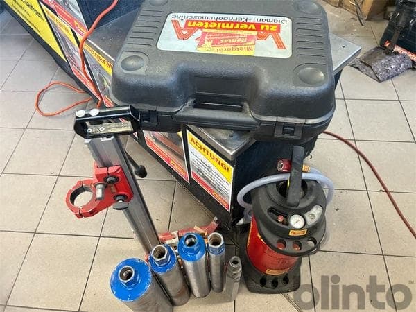 Diamond core drilling machine WEKA DK 09 SP (with core drilling stand, water tank and drilling crowns)