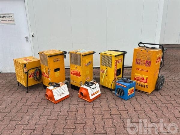 Mixed lot of Dehumidifiers and electric heaters – 8 units