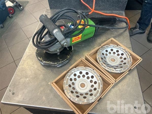 Concrete grinder Wolff incl. diamond grinders