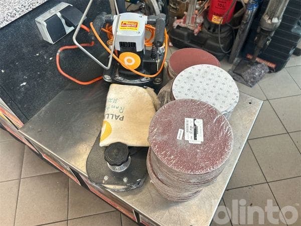 Pallmann Gecko Star 2.0 edge grinding machine with grinding wheels
