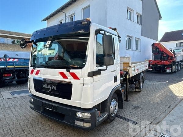 Three-sided tipper MAN TGL 8.180 4x2 Meiller tipper Palfinger PK 7001 (2010)